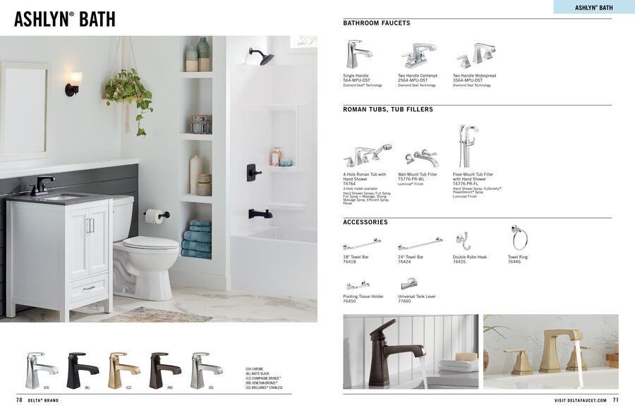 Delta 2025/2026 Kitchen & Bath Catalog — Bathrooms First, Peoria IL