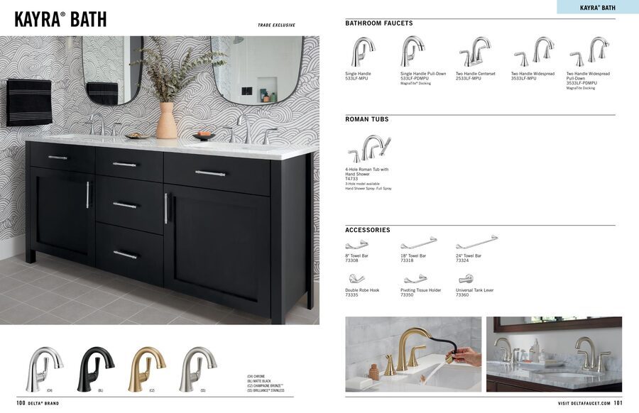 Delta 2025/2026 Kitchen & Bath Catalog — Bathrooms First, Peoria IL