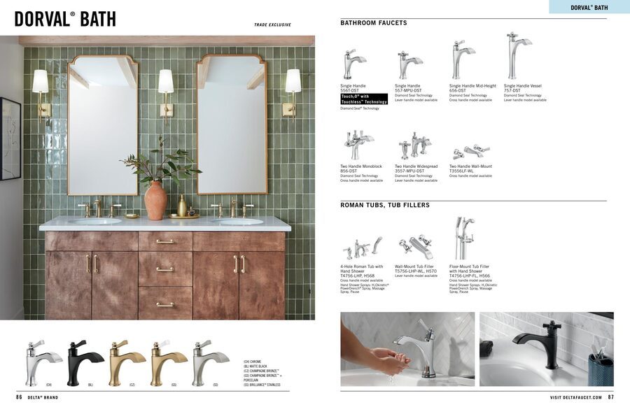 Delta 2025/2026 Kitchen & Bath Catalog — Bathrooms First, Peoria IL