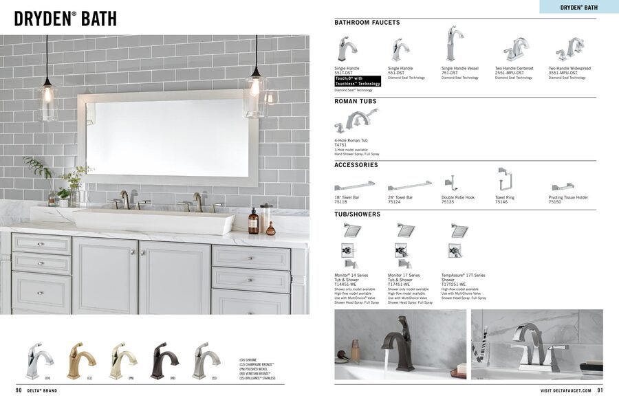 Delta 2025/2026 Kitchen & Bath Catalog — Bathrooms First, Peoria IL