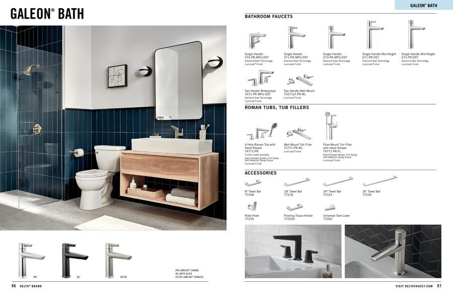Delta 2025/2026 Kitchen & Bath Catalog — Bathrooms First, Peoria IL