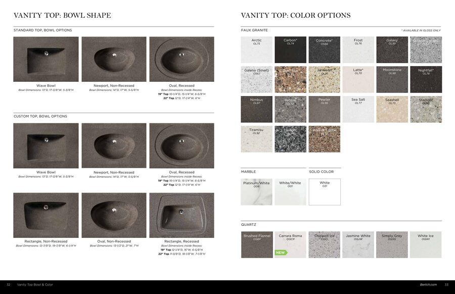 Bertch Bath Cabinetry — Full Catalog — Bathrooms First, Peoria IL
