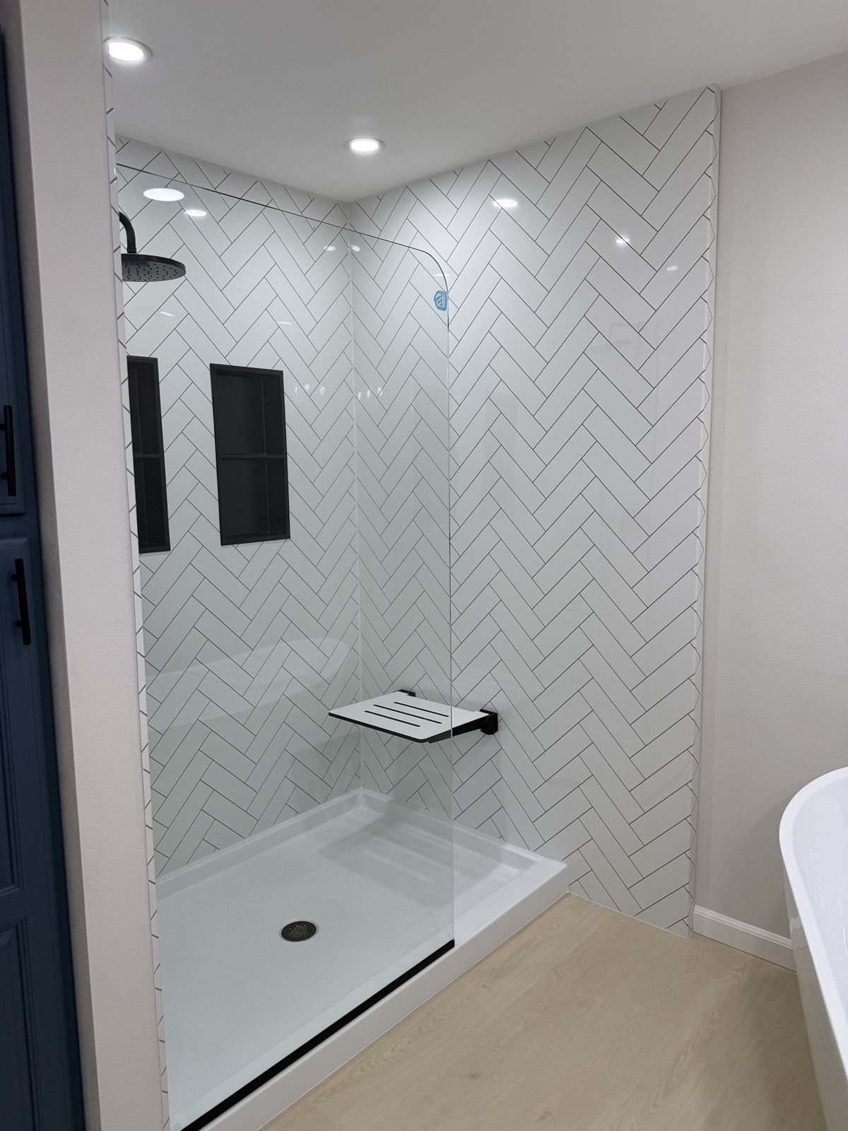 Walk-in showers by Bathrooms First